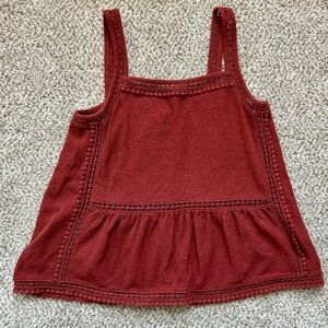 J.Crew Point Sur Embroidered Trim Tank Top